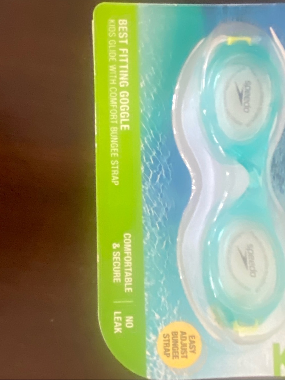 Speedo blue kids glide print Swim Goggles